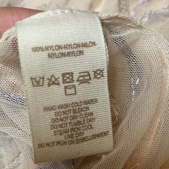 Free People Embellished Slip Mesh Beaded Dress Sz S - Picture 9 of 13